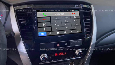 Màn hình DVD Android xe Mitsubishi Triton 2020 - nay | Gotech GT10 Pro